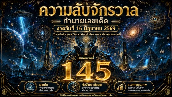 รหัสลับจากดวงดาว งวดวันที่ 16 มิถุนายน 2569