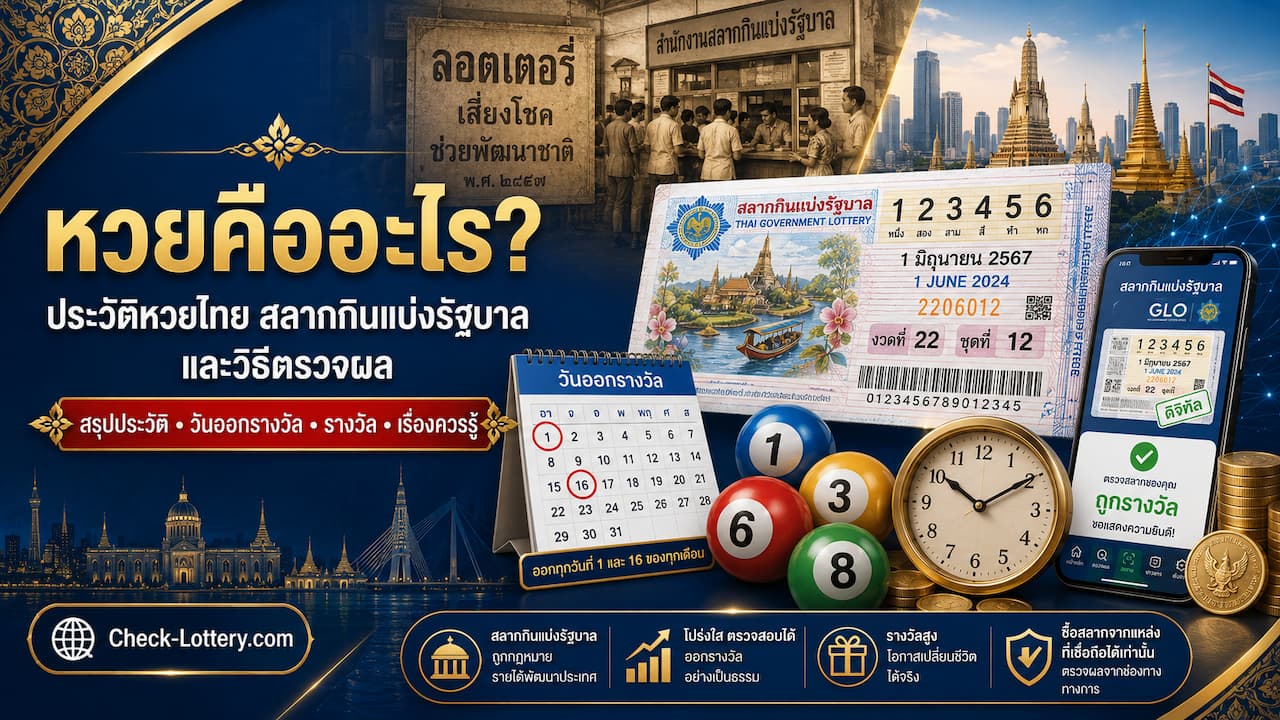 หวยคืออะไร ประวัติหวยไทย สลากกินแบ่งรัฐบาล และเรื่องควรรู้ก่อนตรวจหวย